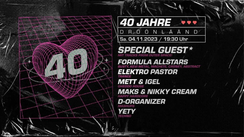 Flyer: 40 Jahre Dröönläänd